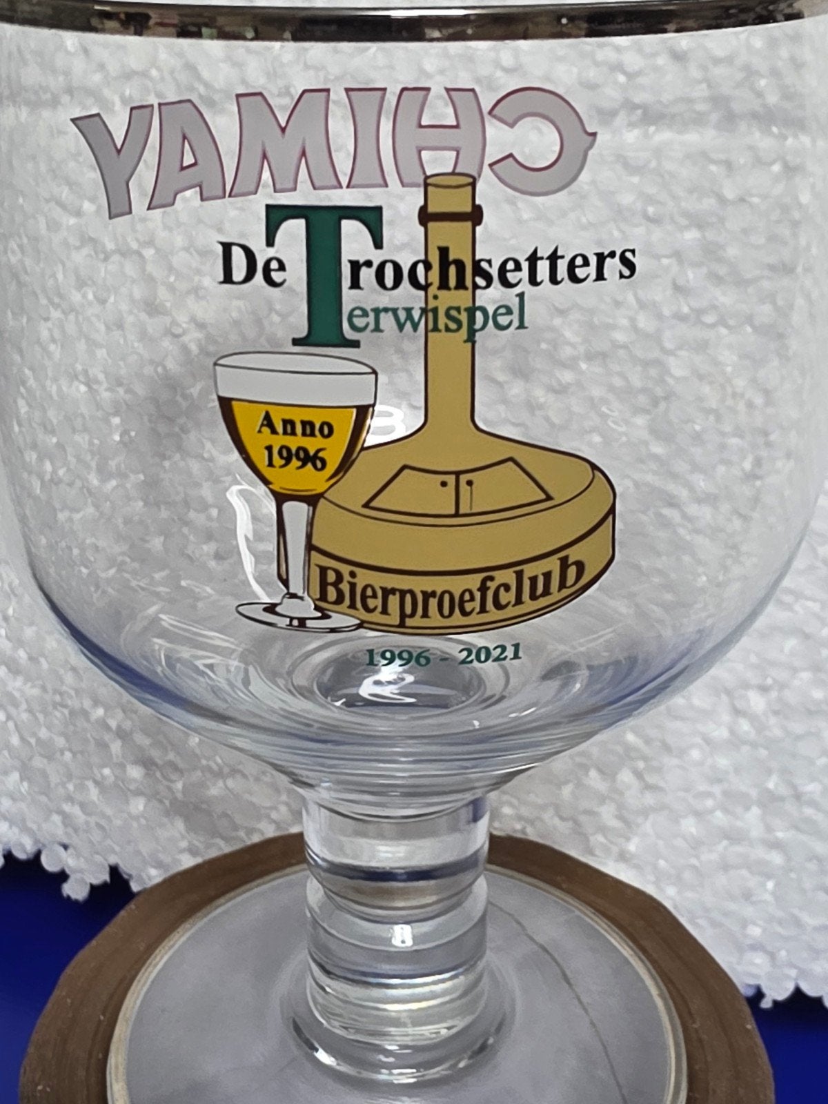 De trochsetters terwispel bierprofclub 1996 2021, Collections, Enlèvement ou Envoi, Comme neuf, Verre ou Verres, Autres marques