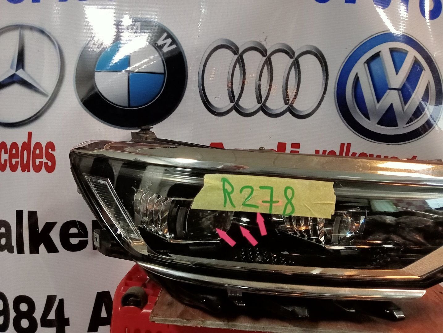 VW PASSAT 3G B8 FACELIFT VOL LED KOPLAMP RECHTS 3G1941082P, Volkswagen, -, Utilisé, -