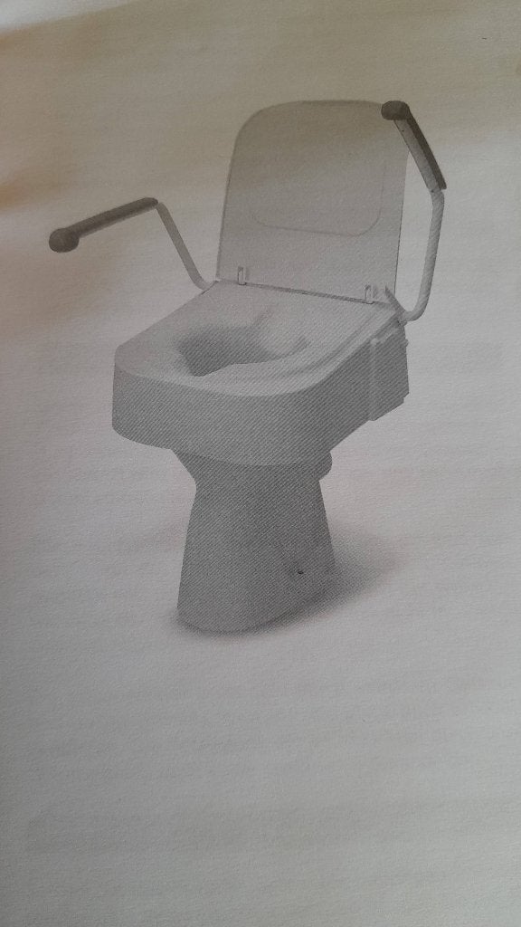 WC-verhoger met beweeglijke armsteunen TSE 150 (van 12/2025), Diversen, Verpleegmiddelen, Ophalen, Zo goed als nieuw