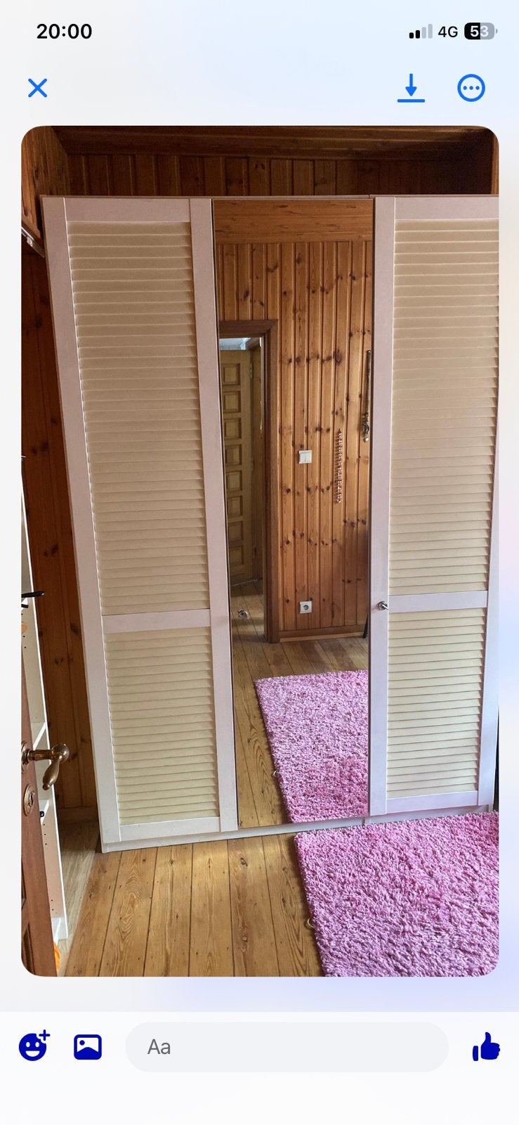 Garde robe 3 portes miroir central, Enlèvement, Utilisé, 200 cm ou plus