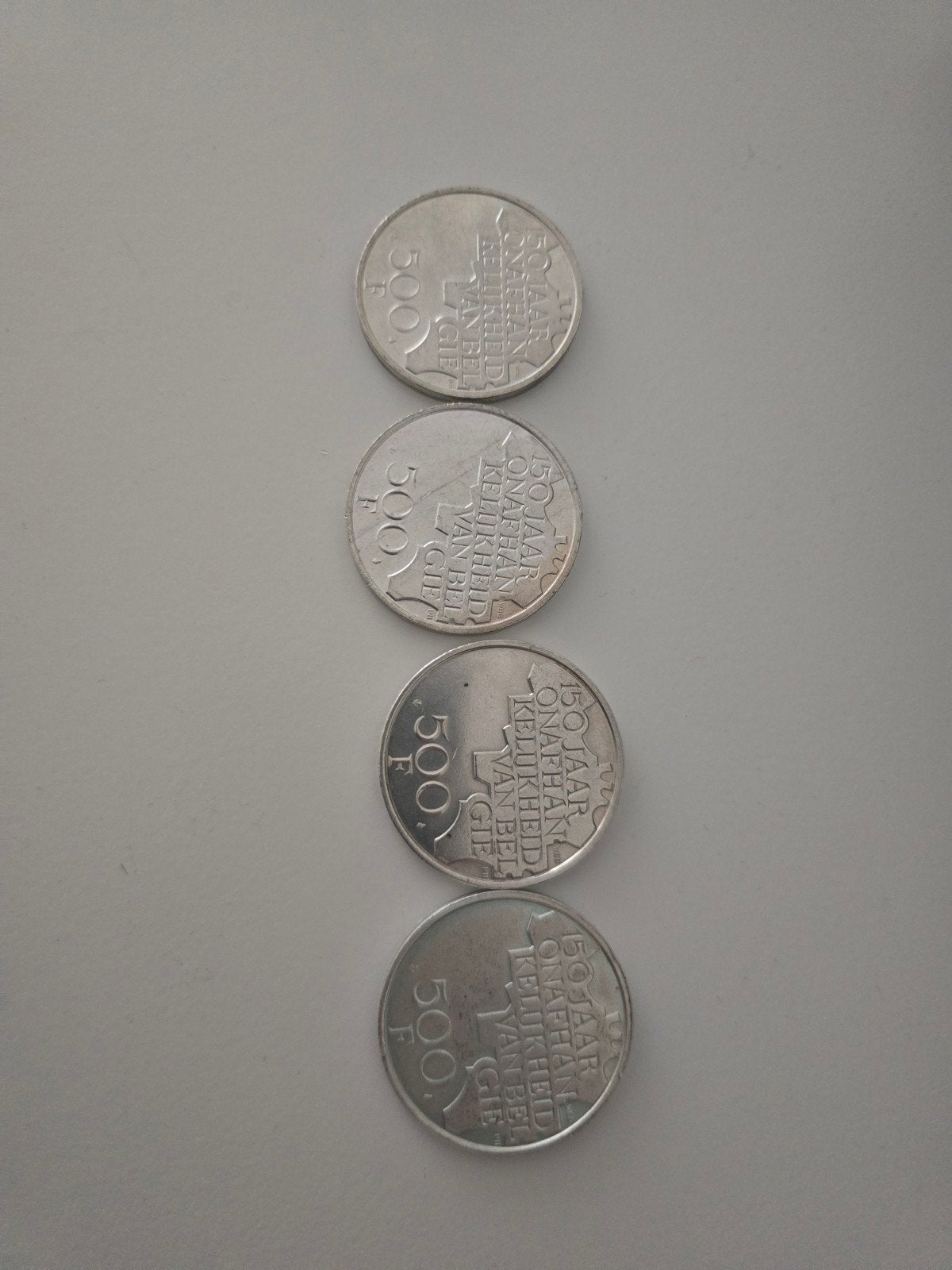 4x500 Franc Belges, Timbres & Monnaies, Enlèvement ou Envoi