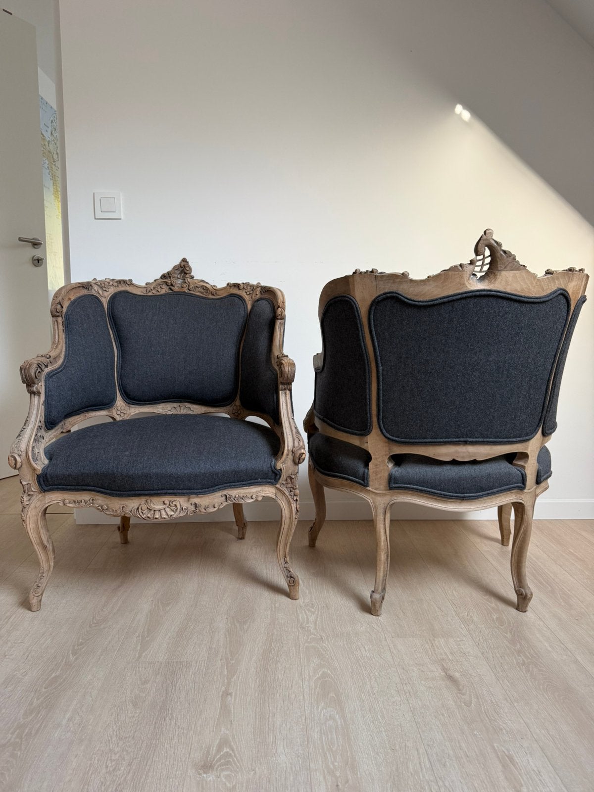 Fauteuil/bergère type Louis XV, Ophalen