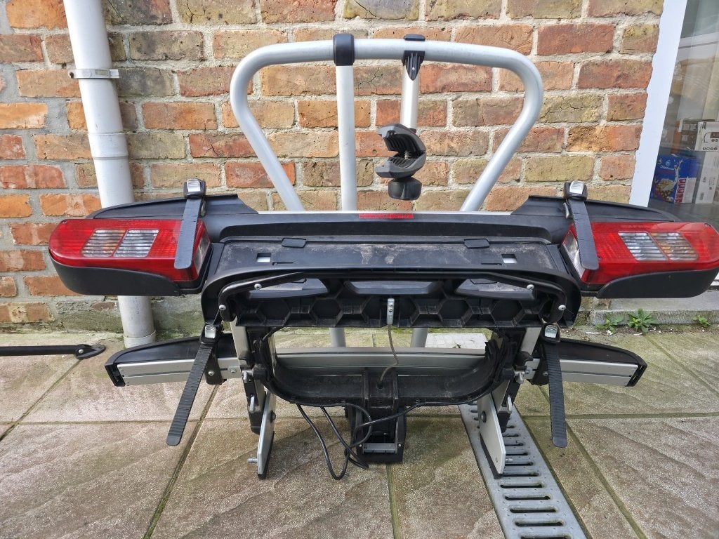 fietsendrager voor 2 elektrische fietsen in zeer goede staat, Ophalen, Zo goed als nieuw, 2 fietsen, Trekhaakdrager