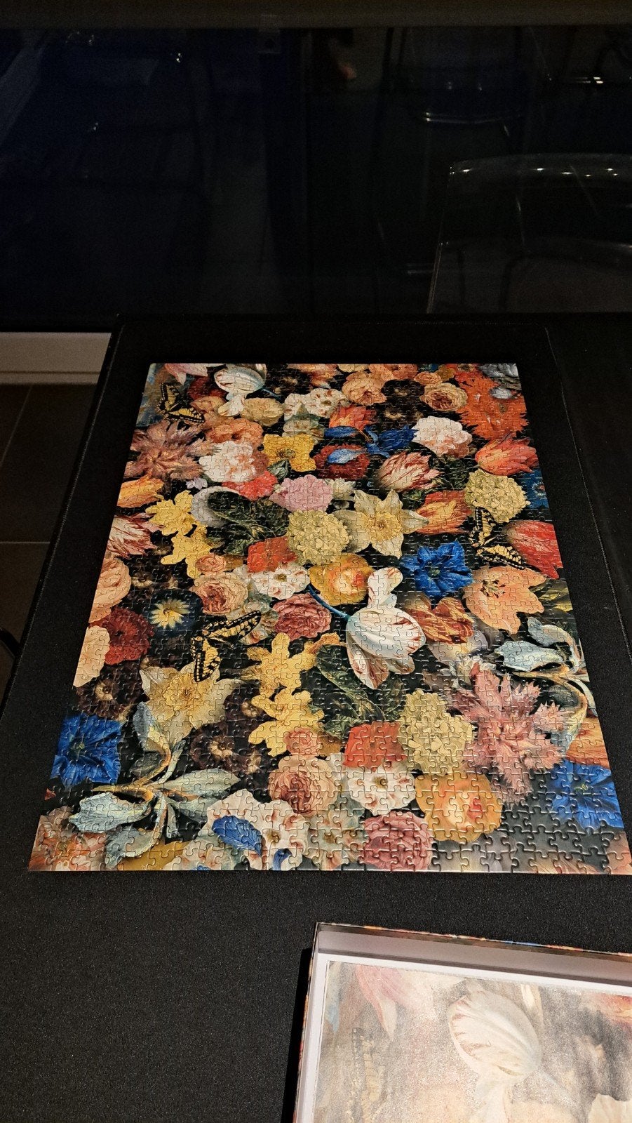 Puzzel 1000 st bloemenschilderij, Ophalen of Verzenden