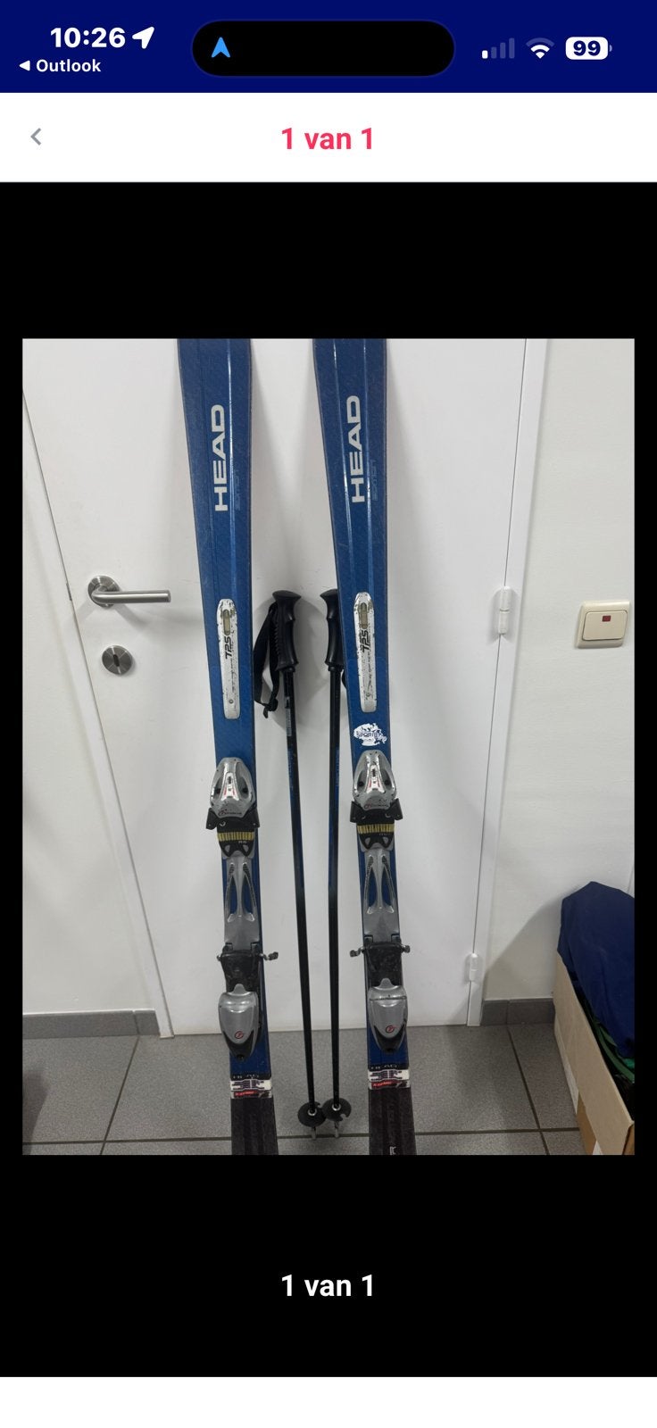 Tête de ski - Usagée, en bon état, Sports & Fitness, Ski & Ski de fond, Skis, Enlèvement, Utilisé, Head