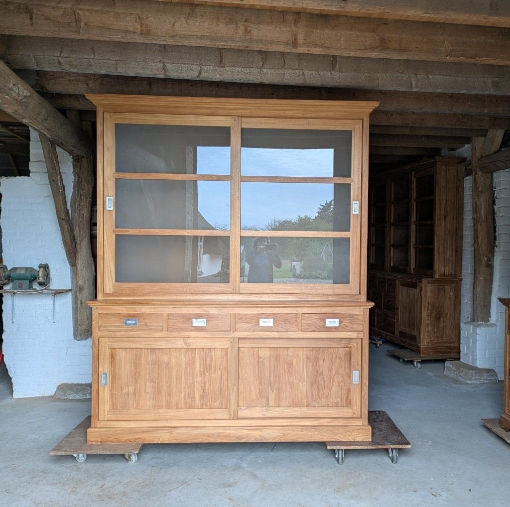 Prachtige Teak Buffetkast 190 cm, Huis en Inrichting, Ophalen, 200 cm of meer, 150 tot 200 cm, Met lade(s)