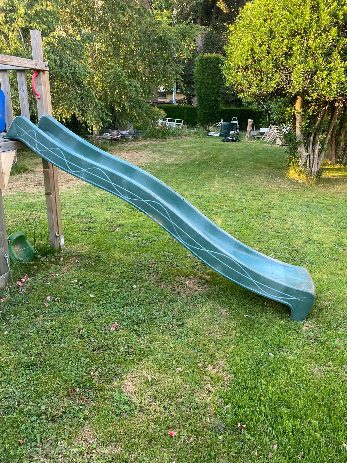 Toboggan Wickey green +- 3m, Ophalen, Nieuw, Glijbaan