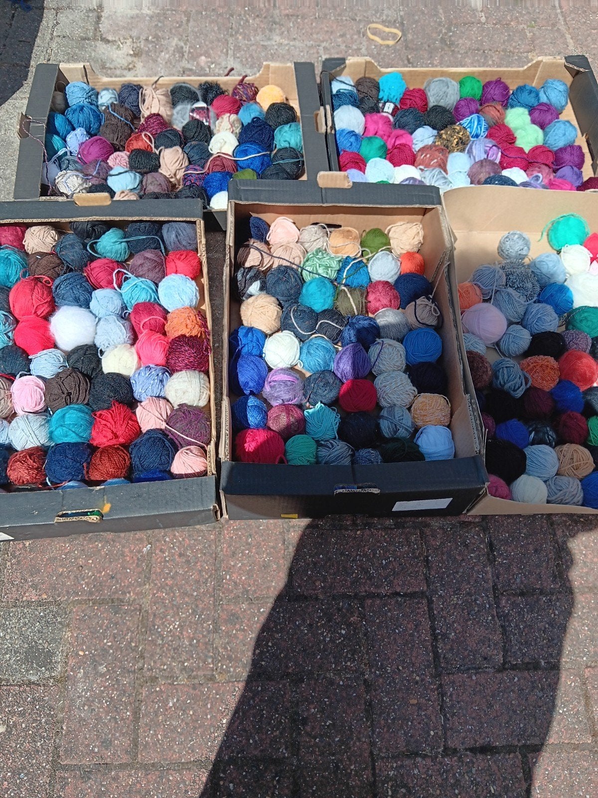 Groot lot restanten wol, Hobby en Vrije tijd, Ophalen