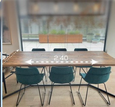 Robuuste, industriële tafel, Ophalen, Zo goed als nieuw