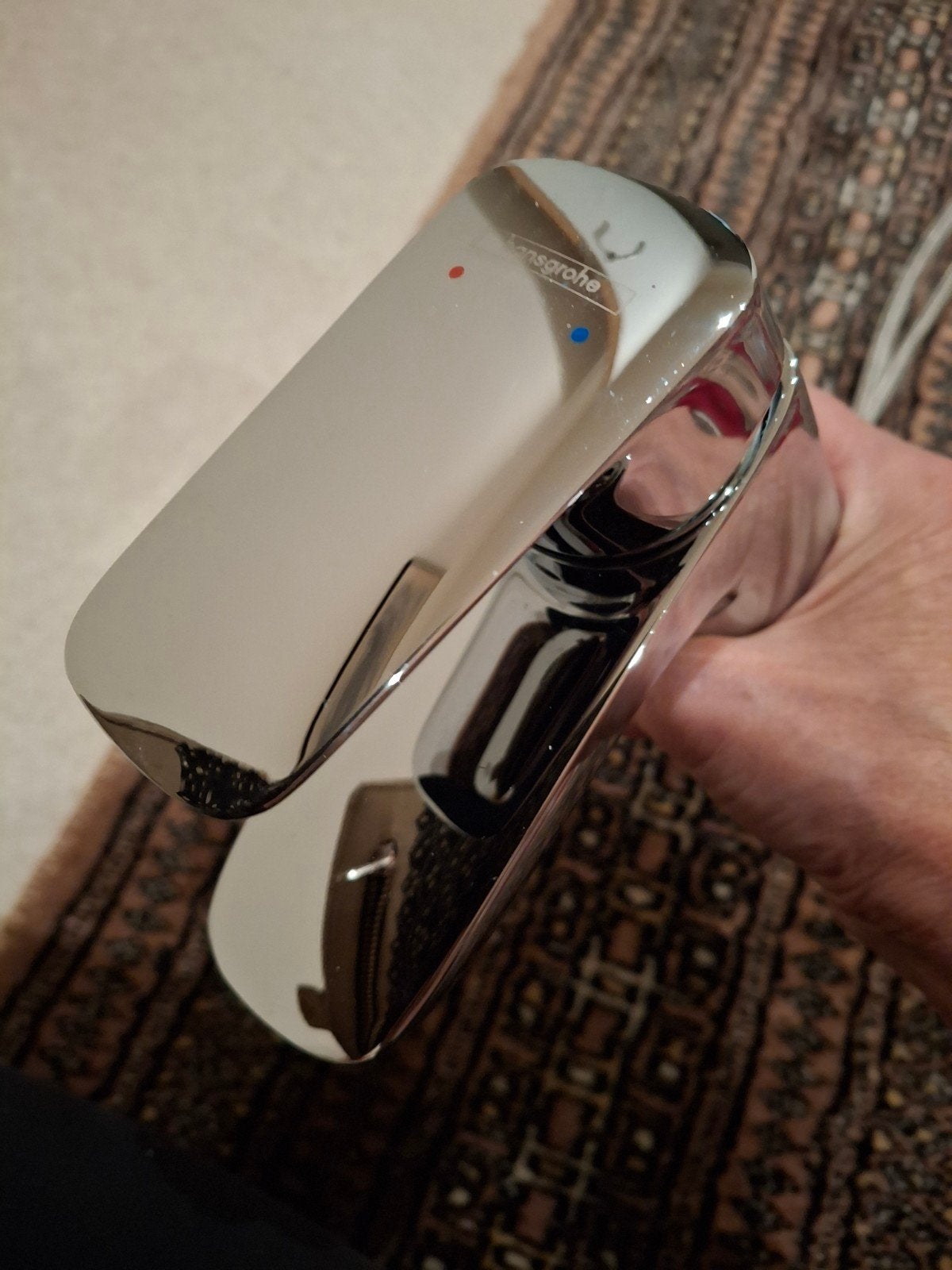 hans grohe lavabo mengkraan., Doe-het-zelf en Bouw, Ophalen of Verzenden, Zo goed als nieuw, Inox, Kraan