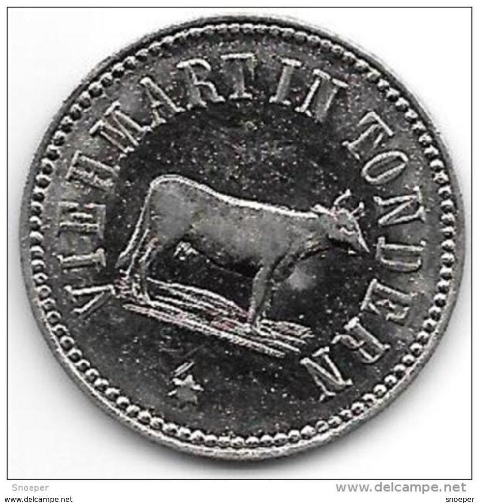 notgeld Tondern ND alu Viehmarkt 12297.2, Postzegels en Munten, Verzenden, Duitsland, Losse munt