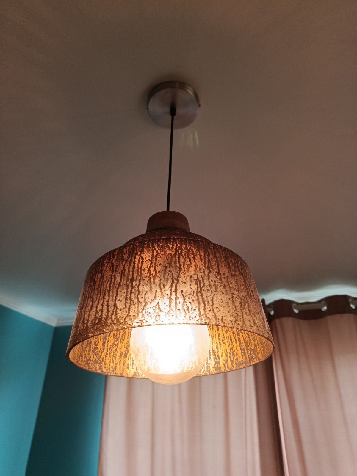 lampe plafonnier design, Huis en Inrichting, Lampen | Hanglampen, Ophalen, Glas