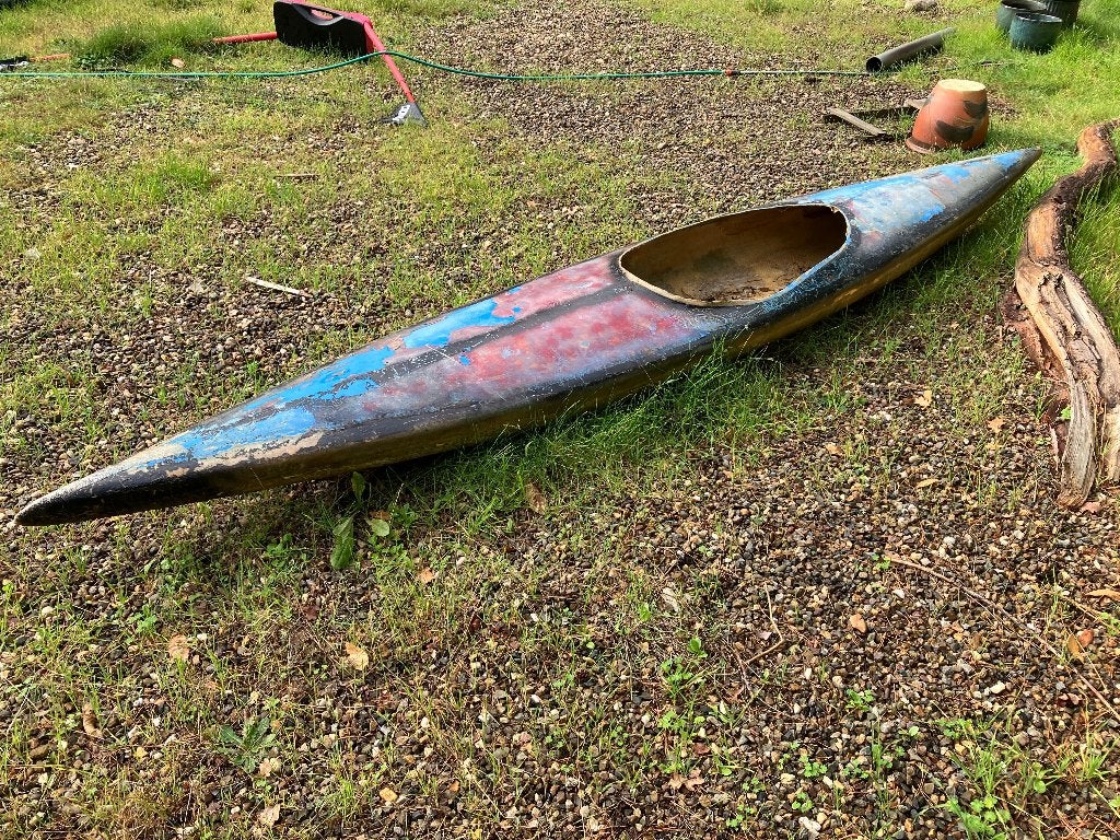 Gratis kayak in polyester., Ophalen, Gebruikt, Eén persoon, Kajak