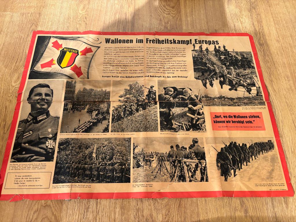 Affiche Rex Waals Legioen, Ophalen, Landmacht, Foto of Poster