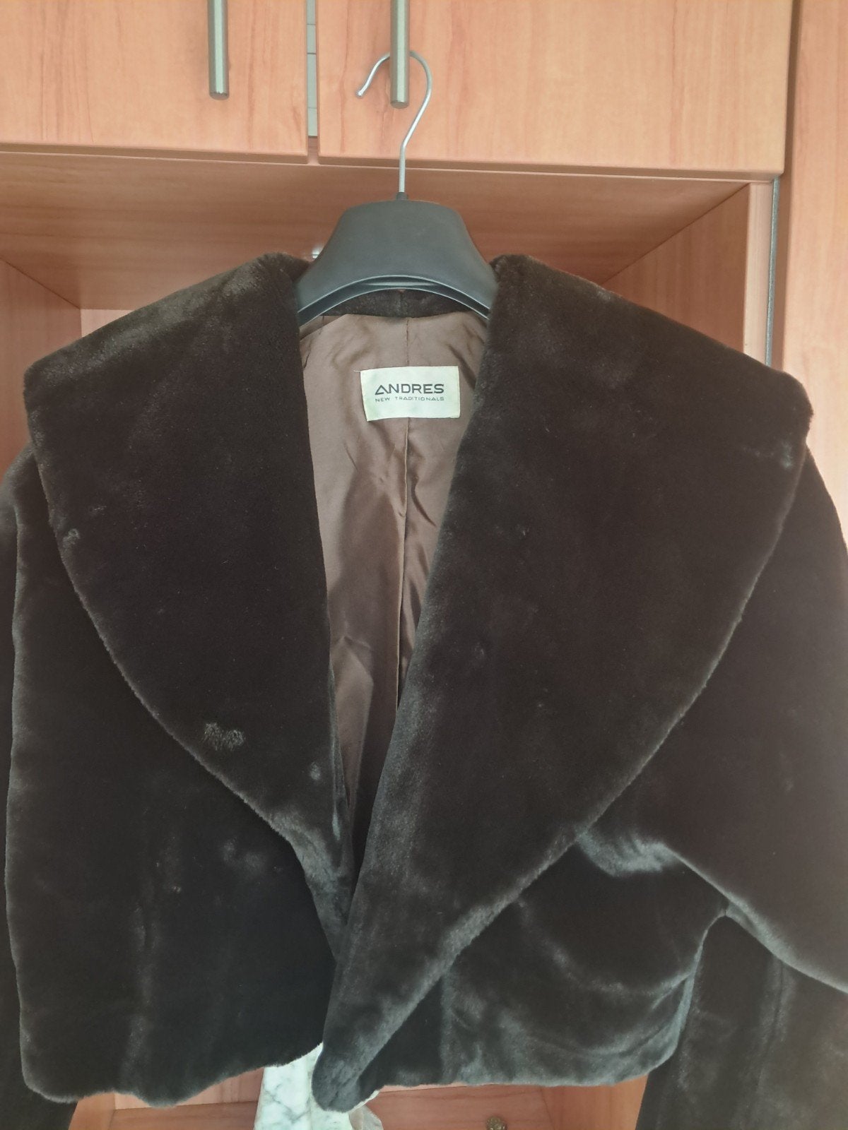 bontjas ANDRES bruin, is large maar kan voor medium, Enlèvement, Brun