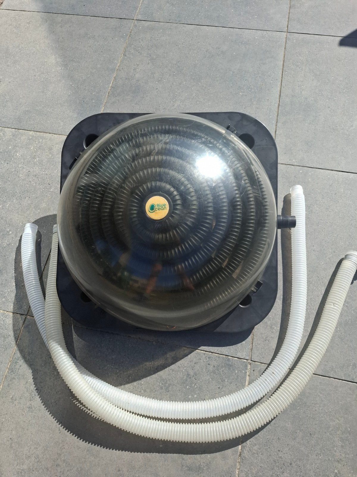 zonnecollector voor zwembad, Ophalen
