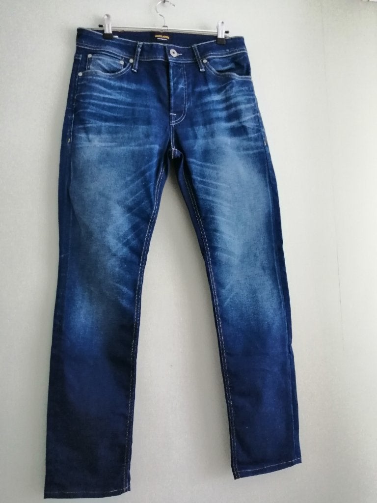 nieuwe jeansbroek Jack & Jones W30/L34, Ophalen of Verzenden, Nieuw, Blauw, Jack&Jones