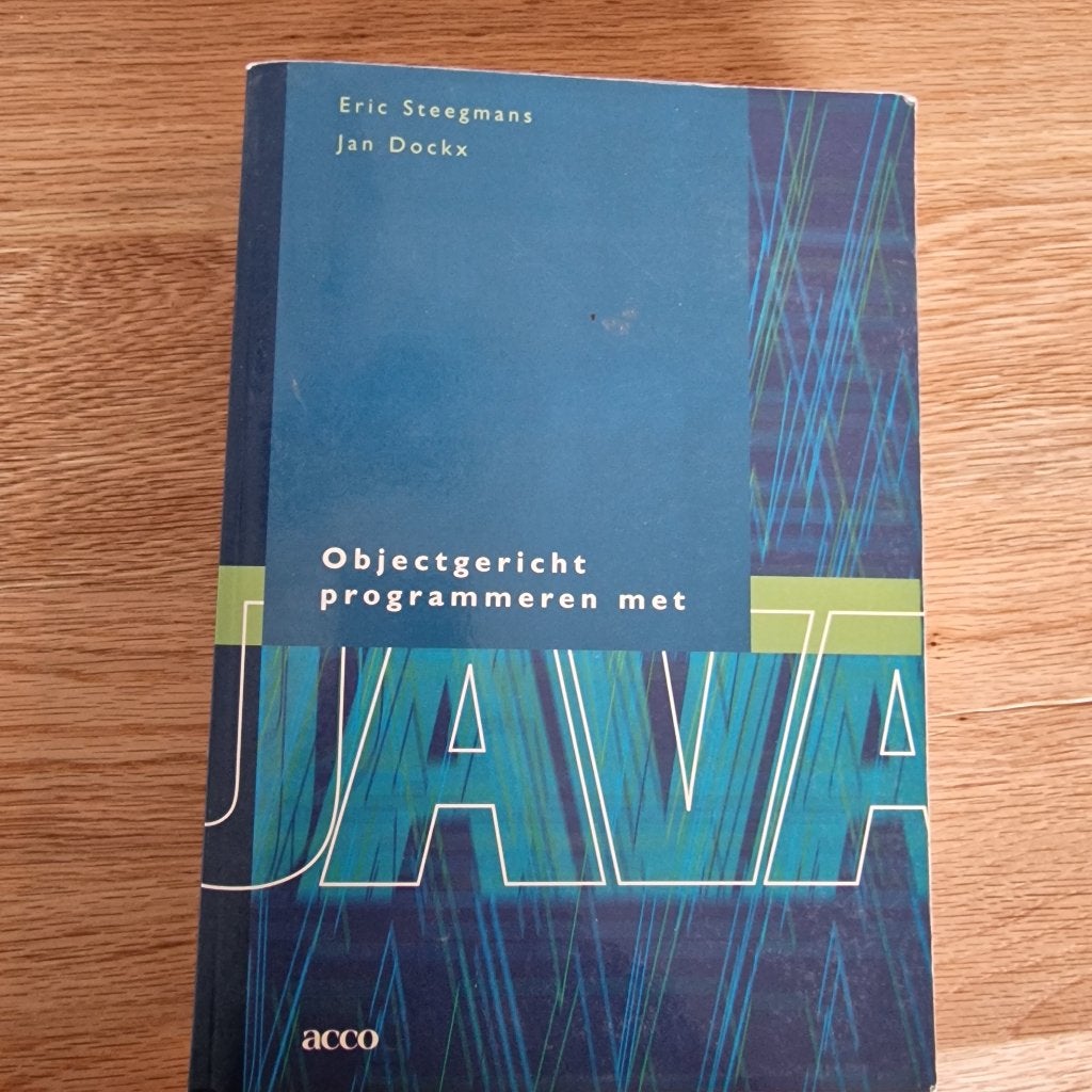 Objectgericht programmeren met Java, Ophalen of Verzenden, Nieuw