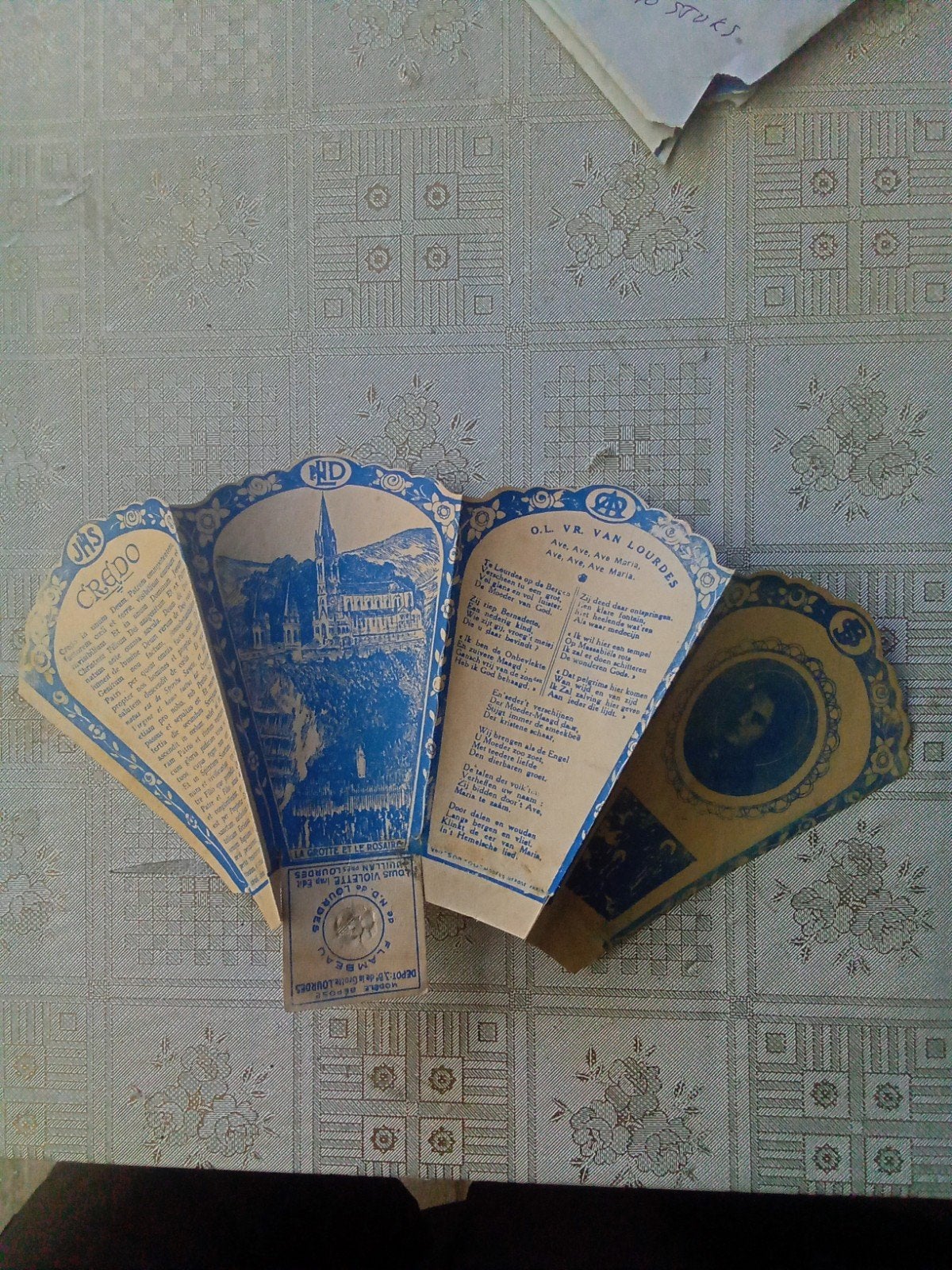 Foldertje van Lourdes1960, Ophalen of Verzenden