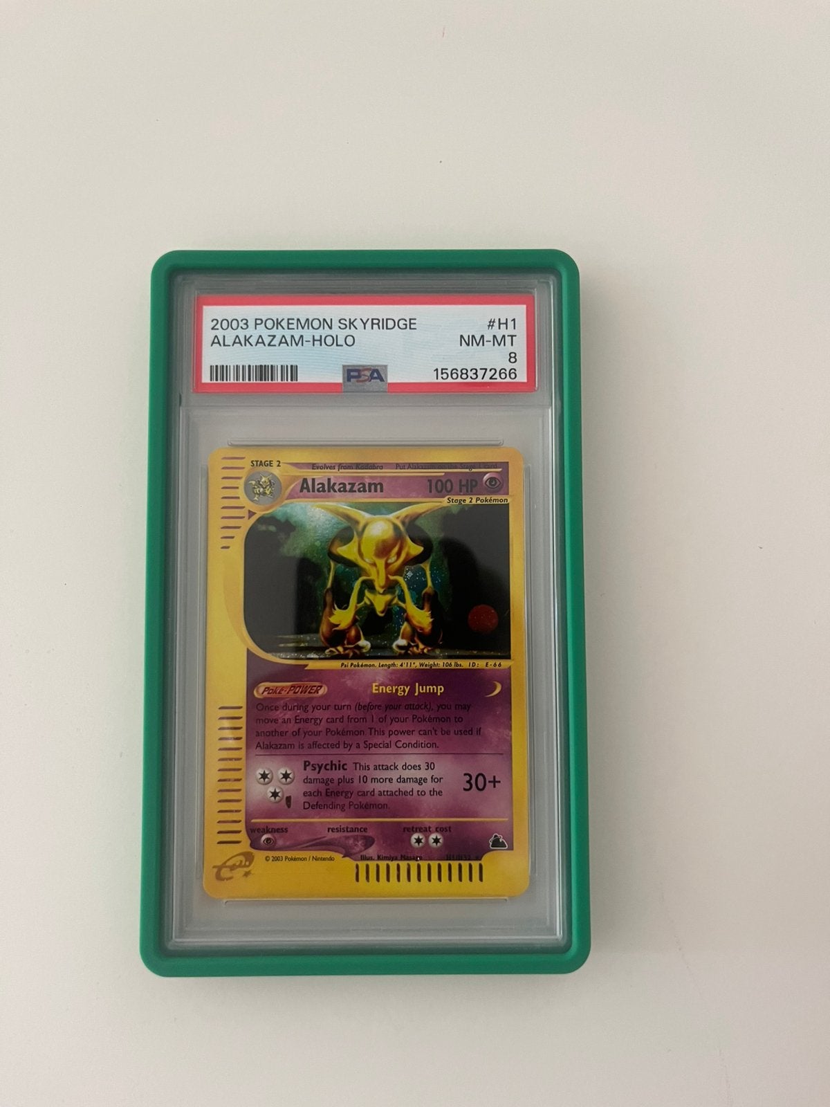 Skyridge alakazam, Hobby en Vrije tijd, Verzamelkaartspellen | Pokémon, Ophalen of Verzenden, Zo goed als nieuw