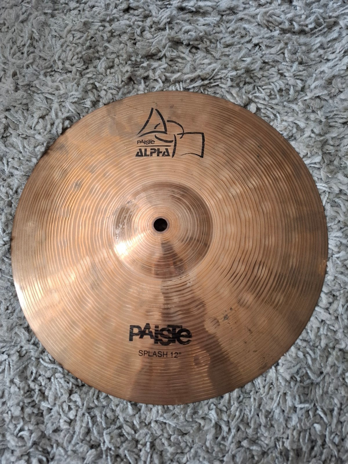 Paiste alpha 12 inch splash cymbaal voor uw drumstel in zgst, Ophalen of Verzenden, Zo goed als nieuw, Drums of Percussie