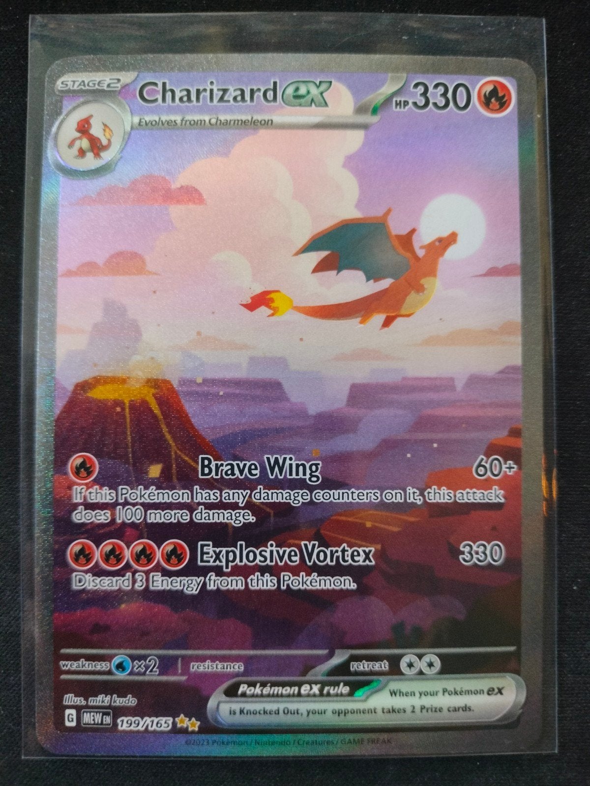 Charizard ex 199/ 165, Ophalen of Verzenden, Nieuw, Losse kaart