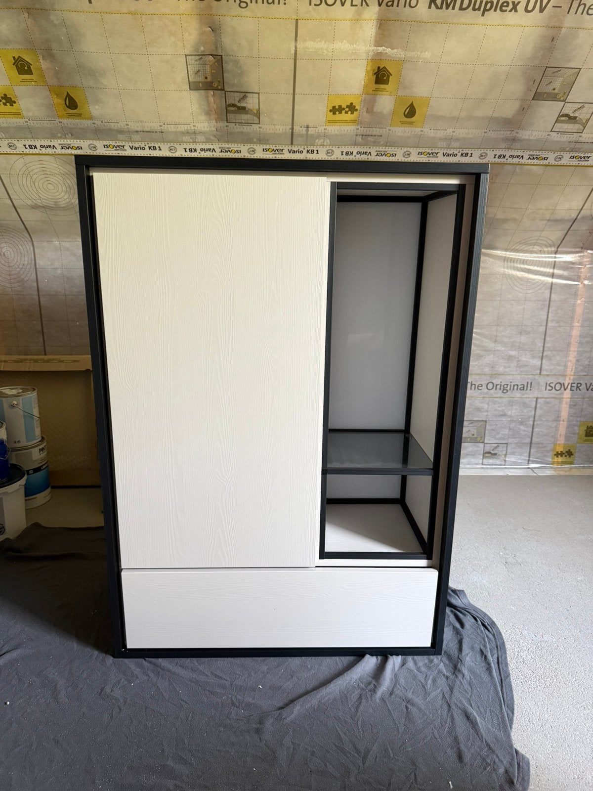 Hangkast beige en zwart, Enlèvement, Comme neuf