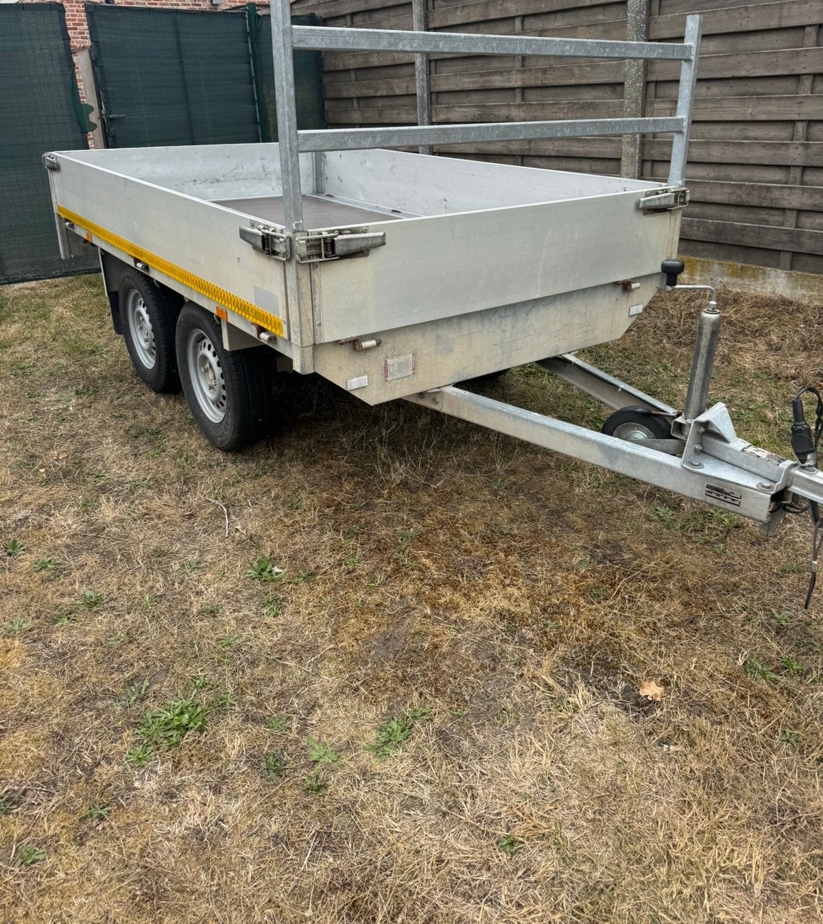 Aanhanger dubbelasser Eduard, Auto diversen, Aanhangers en Bagagewagens, Ophalen, Gebruikt