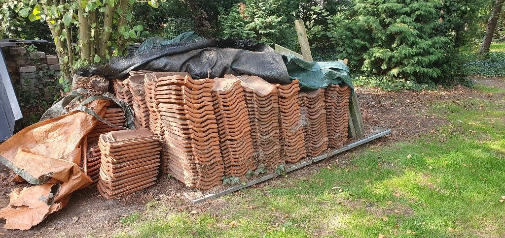 Poêles anti-tempête Pottelberg Recovery +- 400 pièces, Pierre ou Argile, Enlèvement, Utilisé, Rouge