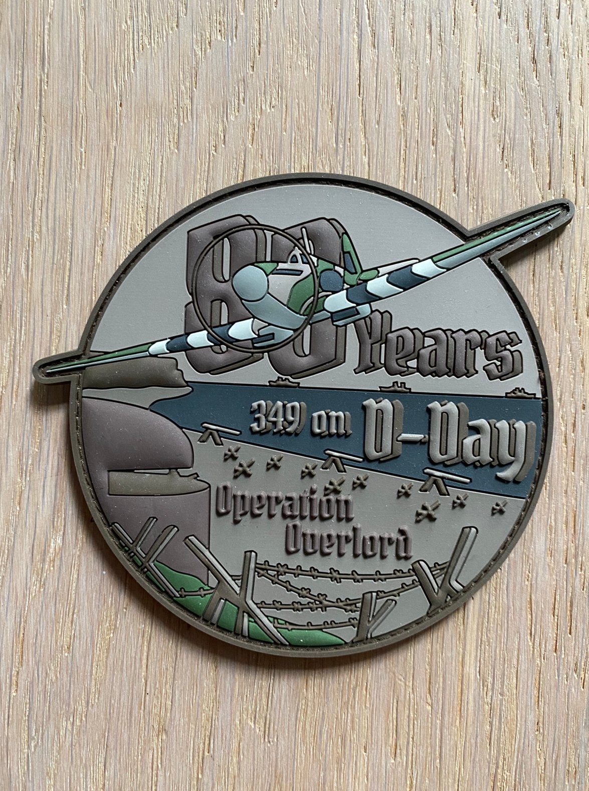 349 Squadron / D-Day  Belgian Air Force, Enlèvement ou Envoi, Neuf, Écusson, Insigne ou Logo