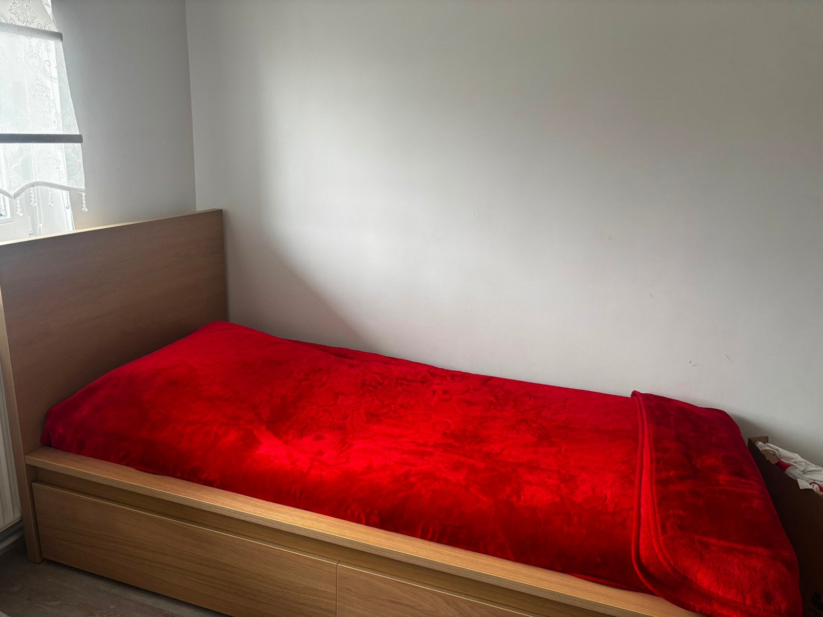 Lit ikea 90x200, 90 cm, Beige, Enlèvement, 200 cm