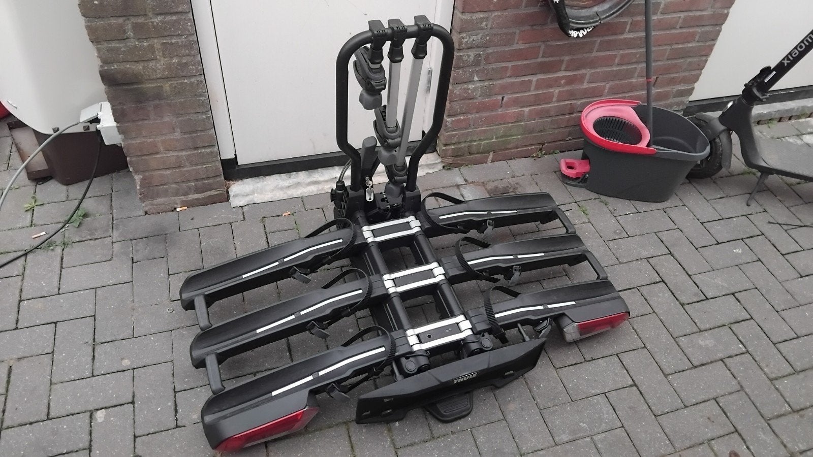 thule easyfold 945, Auto diversen, Ophalen, 3 fietsen of meer, Zo goed als nieuw, Brede banden
