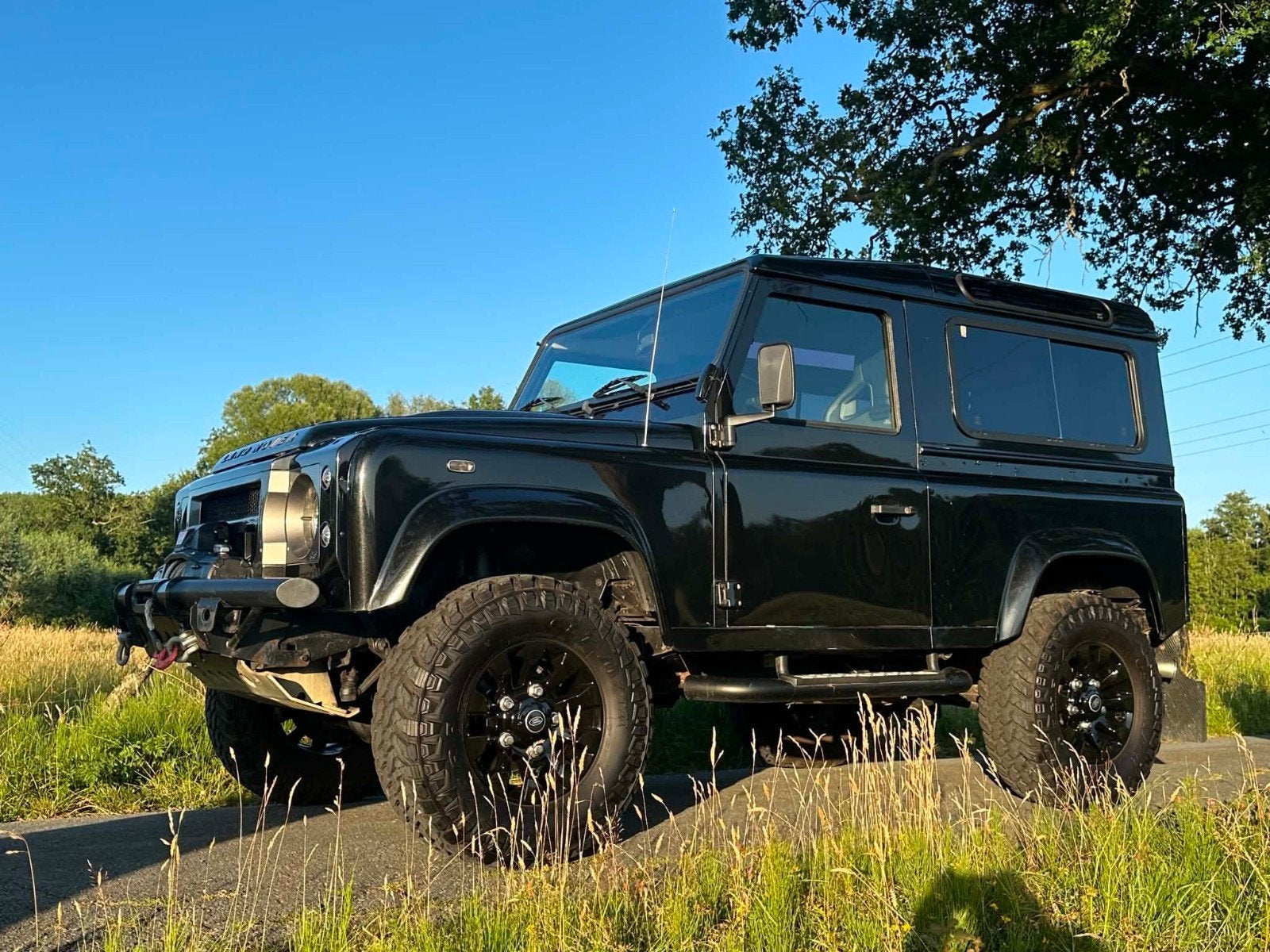 Land Rover Defender 90 TD4 2.2 SE - BTW aftrekbaar - low km, Autos, Achat, 2 places, Noir, Defender