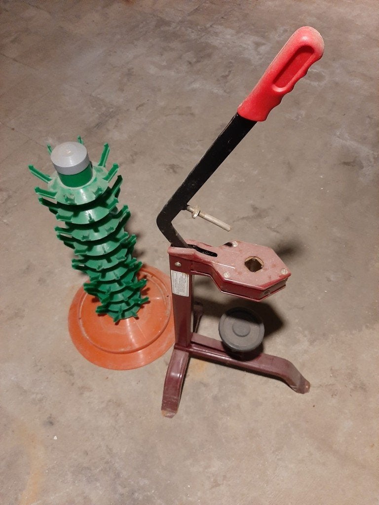 Kurken machine en uitlekrek flessen, Hobby en Vrije tijd, Ophalen, Gebruikt