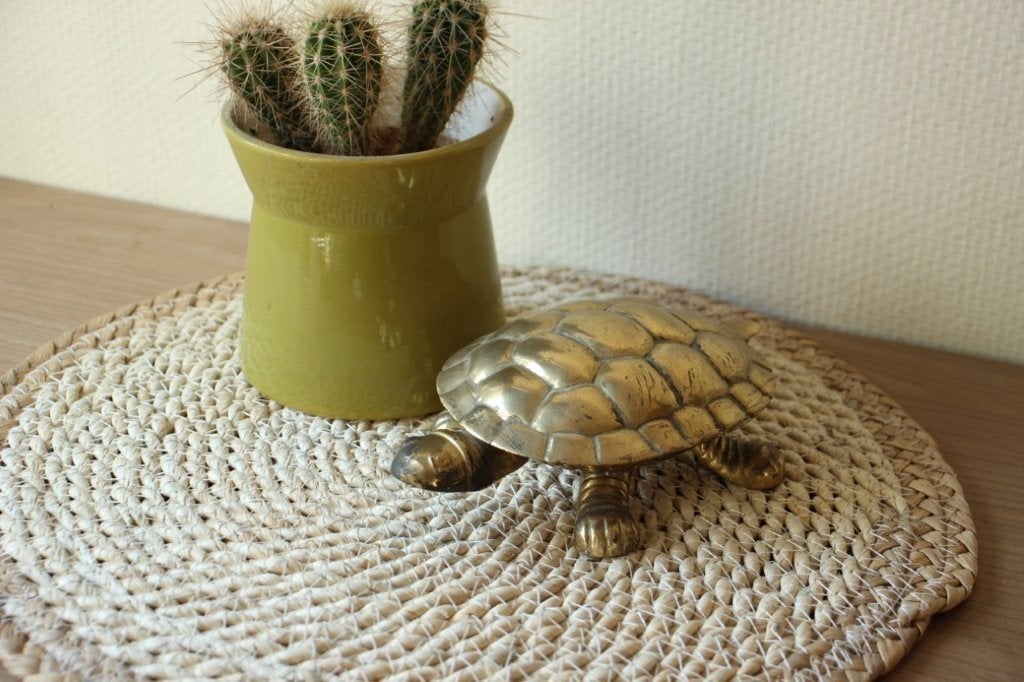 Vintage koperen schildpad, Ophalen of Verzenden, Koper
