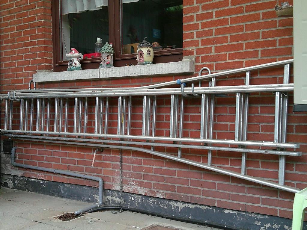 échelle triple 3x12 échelons, Ophalen, Gebruikt, Ladder, 2 tot 4 meter