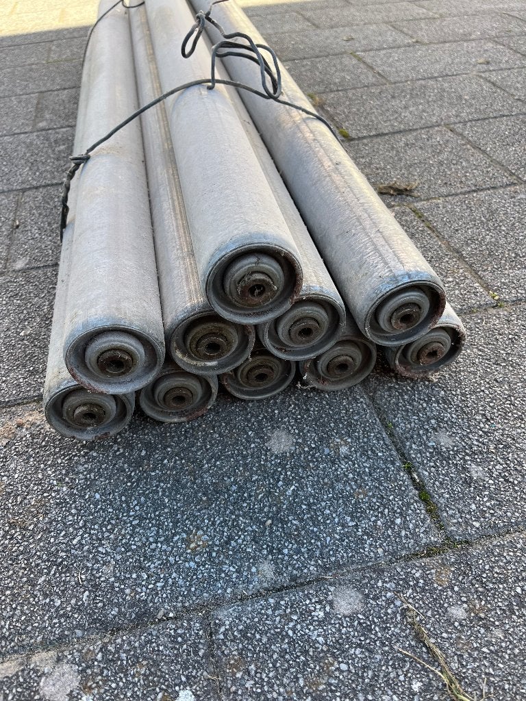 Gegalvaniseerde transport rollen, Ophalen, Gebruikt