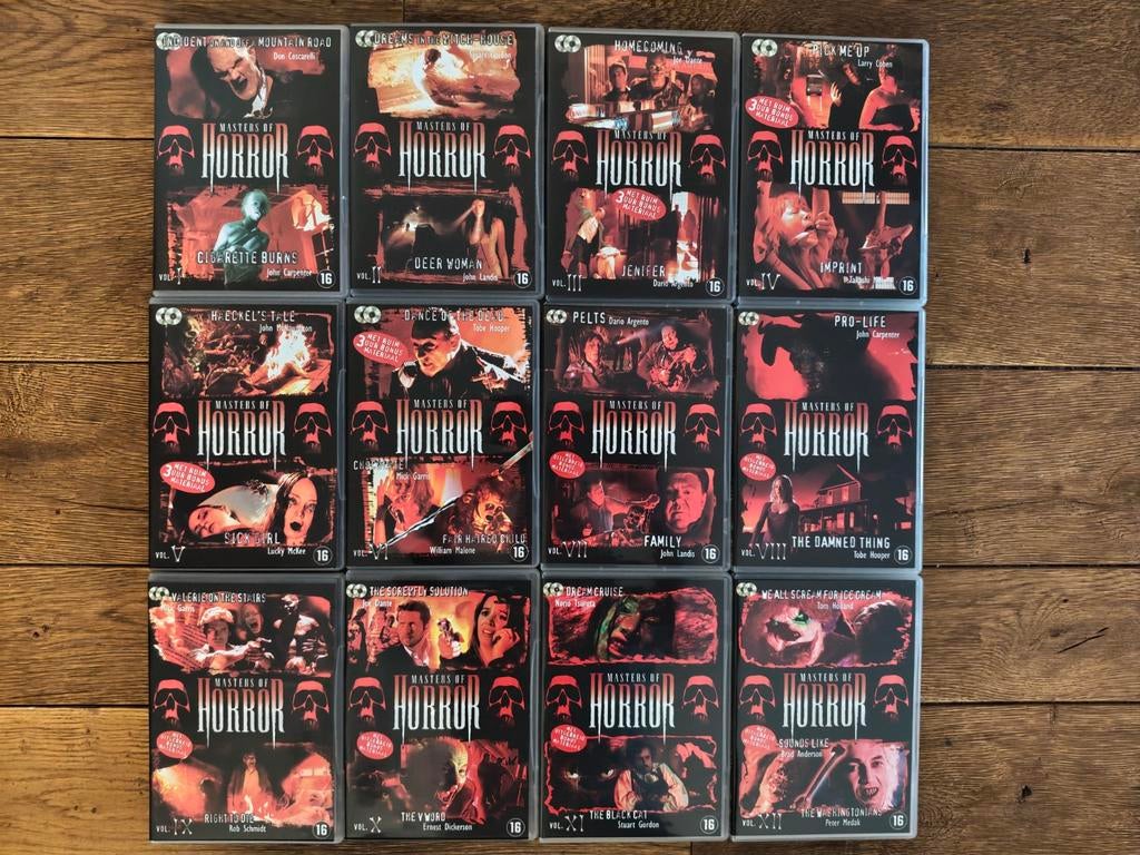Masters of Horror volledig serie op DVD, Vanaf 16 jaar, Ophalen of Verzenden, Zo goed als nieuw