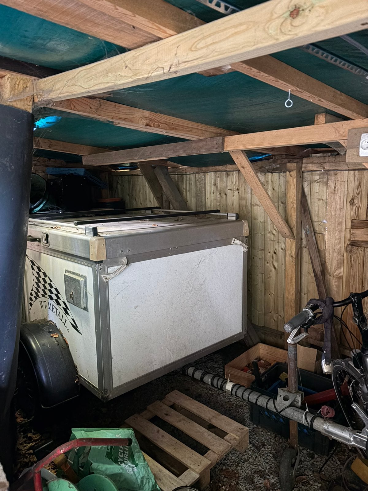 WT Metall hondenaanhanger, Dieren en Toebehoren, Ophalen, Gebruikt