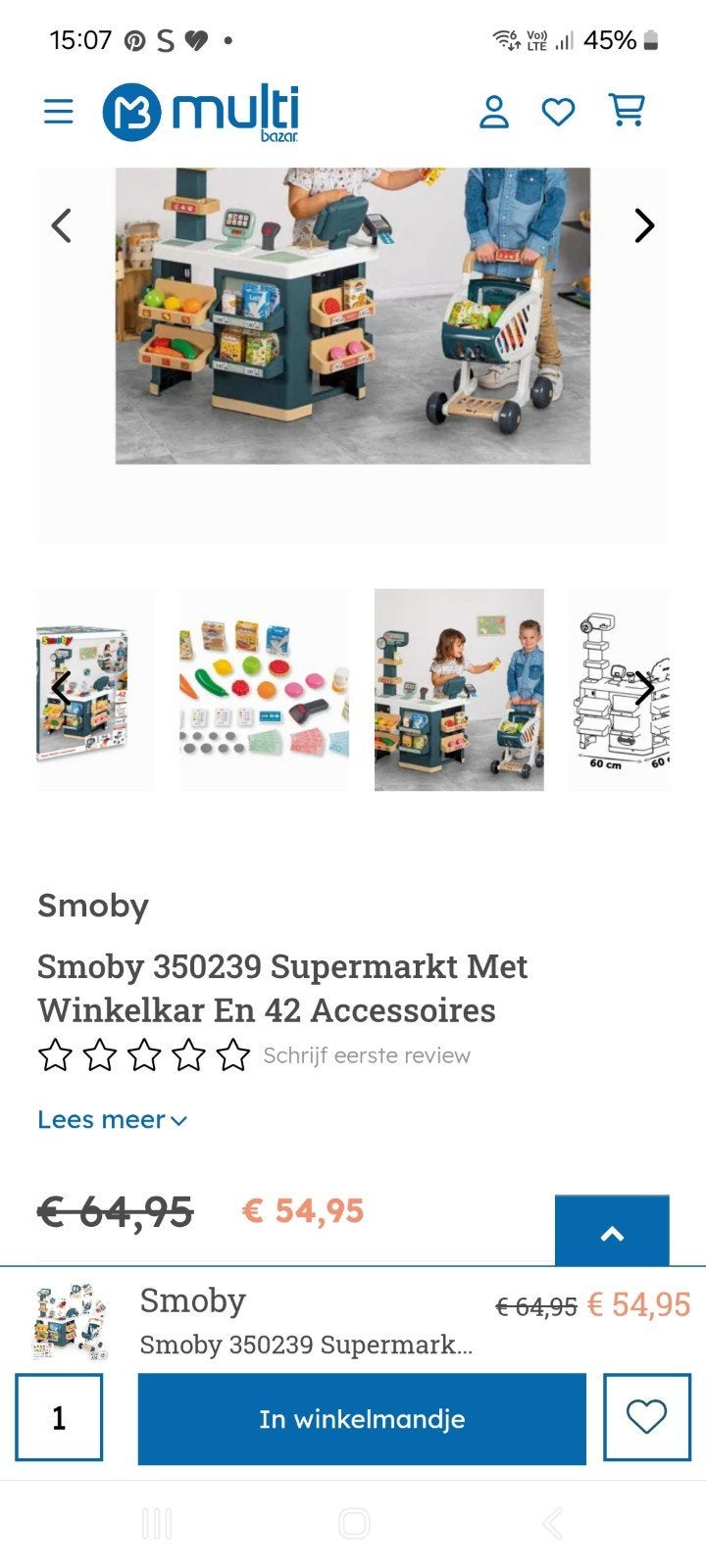 winkel smoby, Ophalen, Zo goed als nieuw, Ontdekken