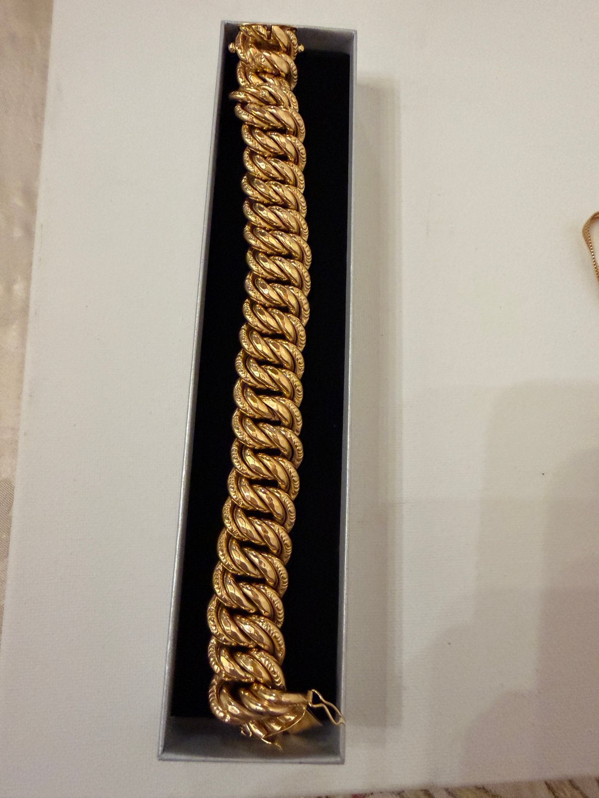 Bracelet en or 18 carats, Bijoux, Sacs & Beauté, Enlèvement, Comme neuf, Or, Or