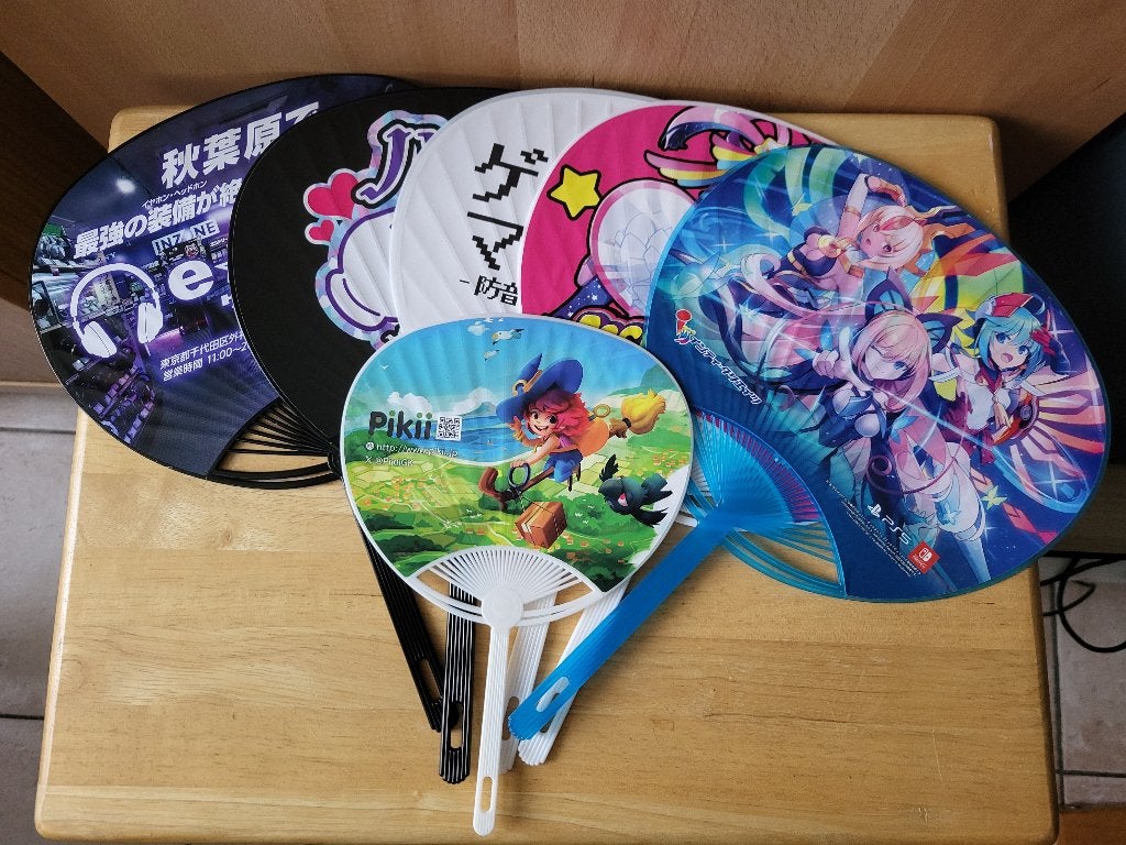 Lot de 6 éventails du Tokyo Game Show 2023 (TGS), Enlèvement, Comme neuf