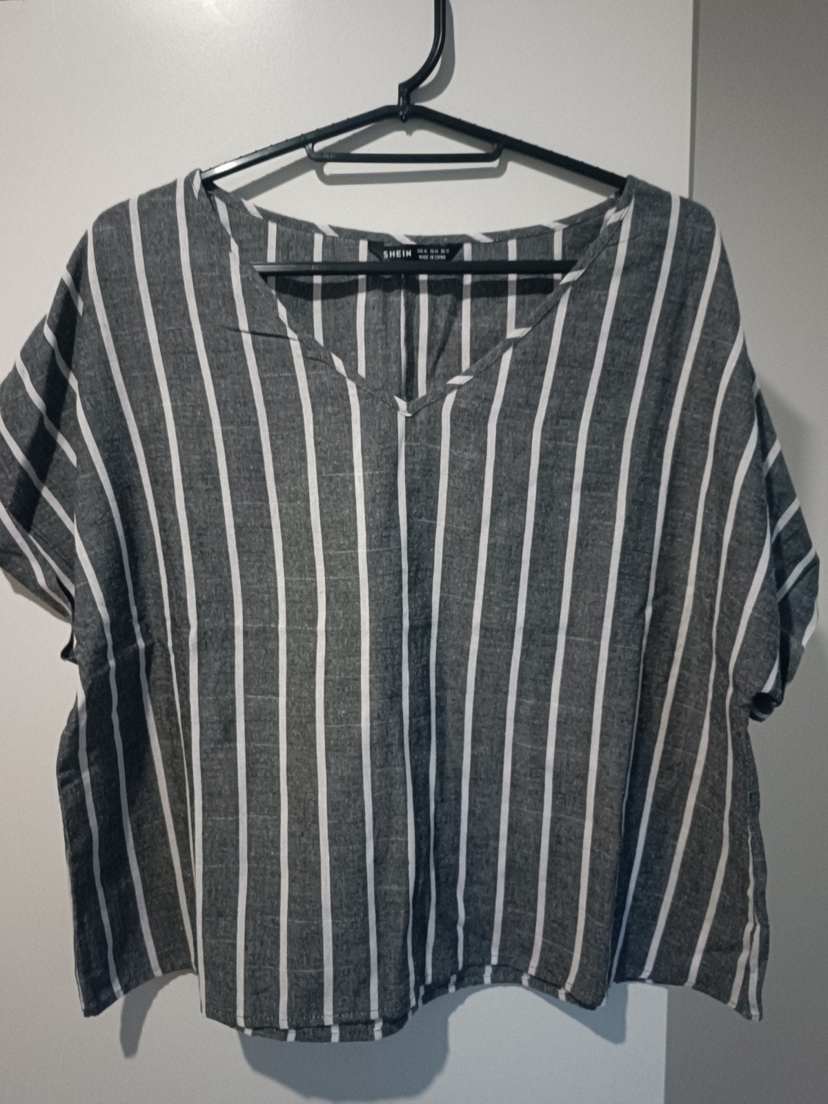 Grijze blouse gestreept, Kleding | Dames, Topjes, Ophalen, Primark, Maat 46/48 (XL) of groter, Zo goed als nieuw