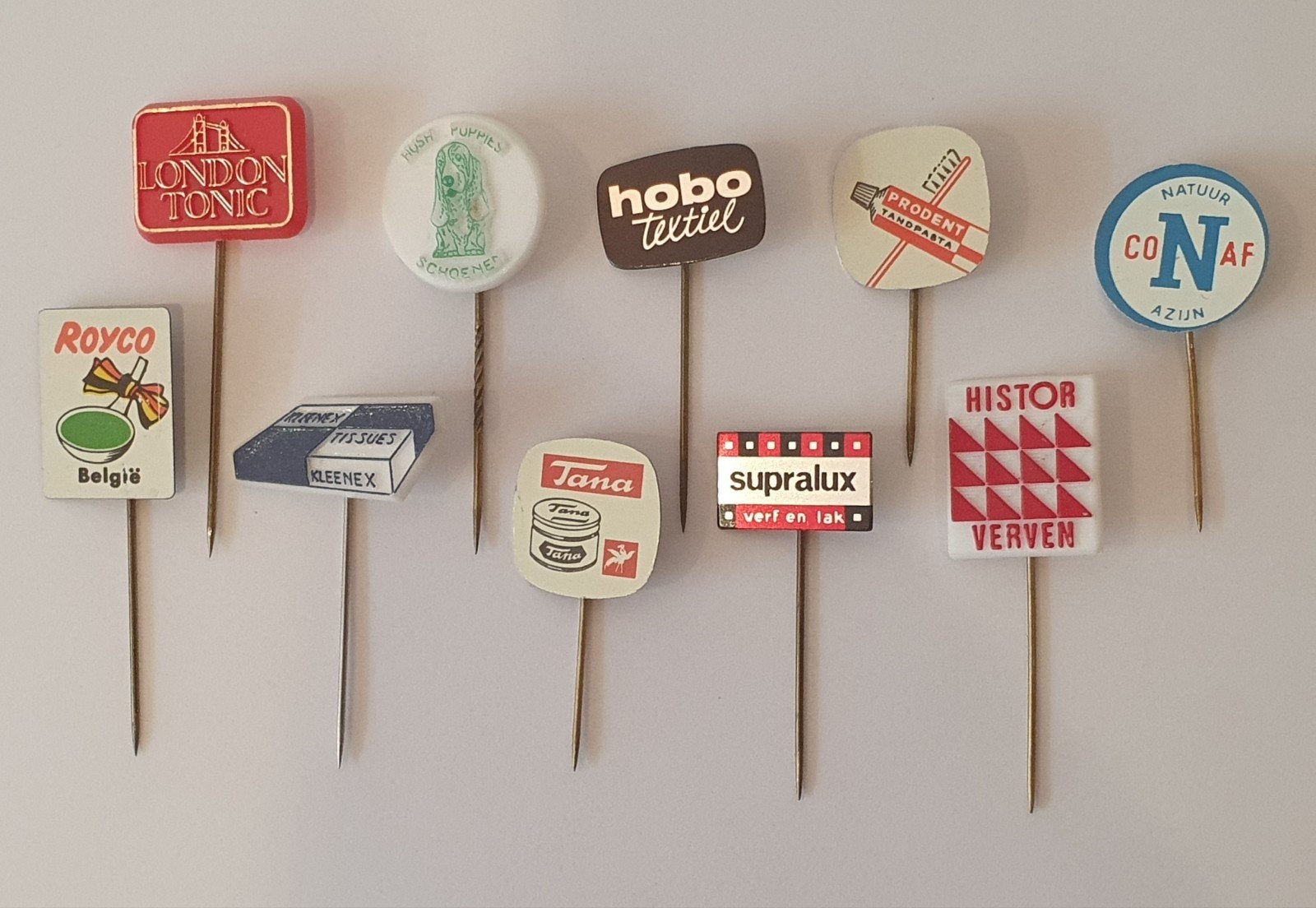 10x reclamespeldjes (Royco, Kleenex, Hush Puppies,...), Collections, Enlèvement ou Envoi