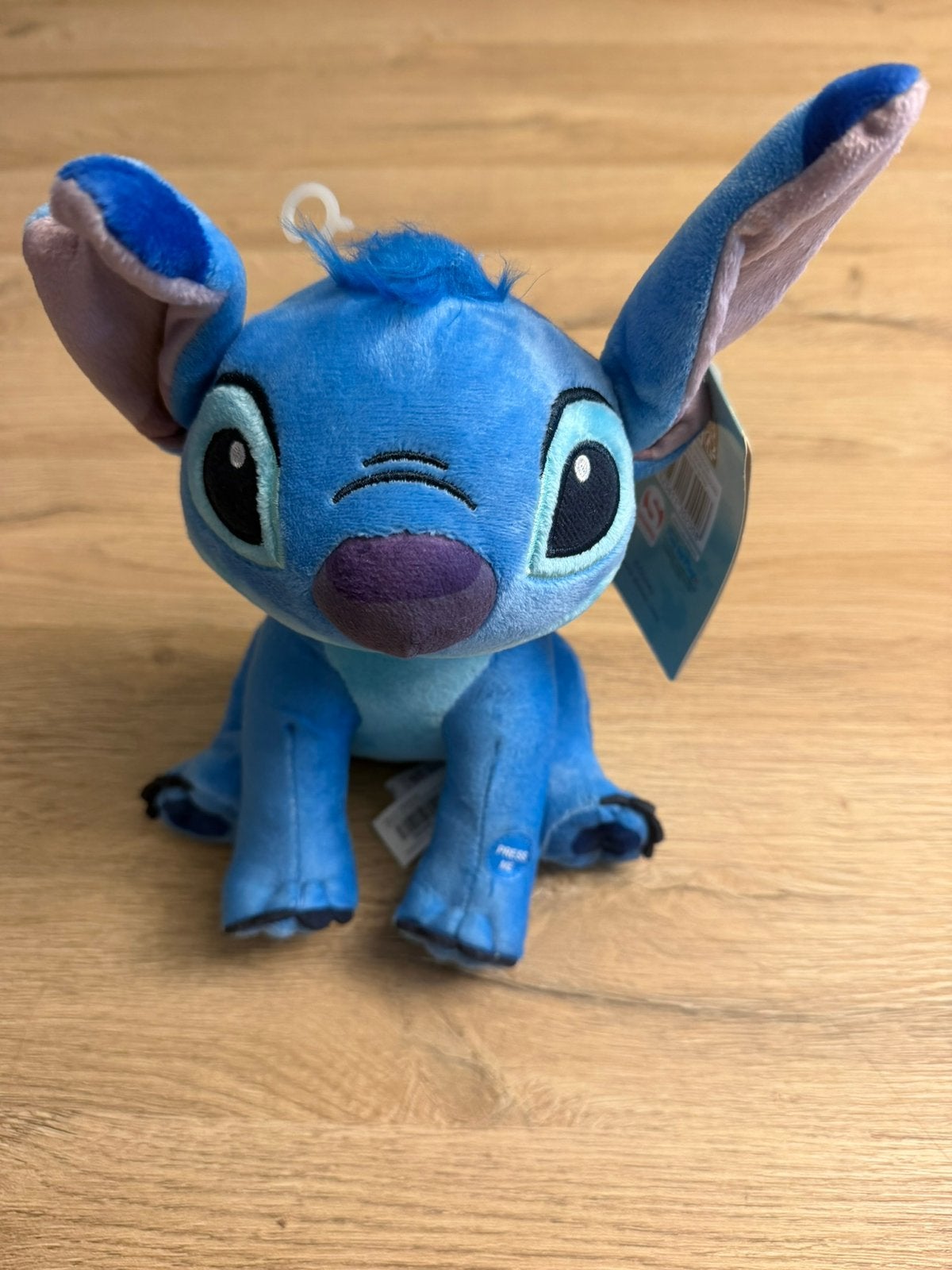 Stitch Knuffel met Geluid – Geluid Hapert, Kinderen en Baby's, Disney, Overige typen, Blauw, Ophalen of Verzenden