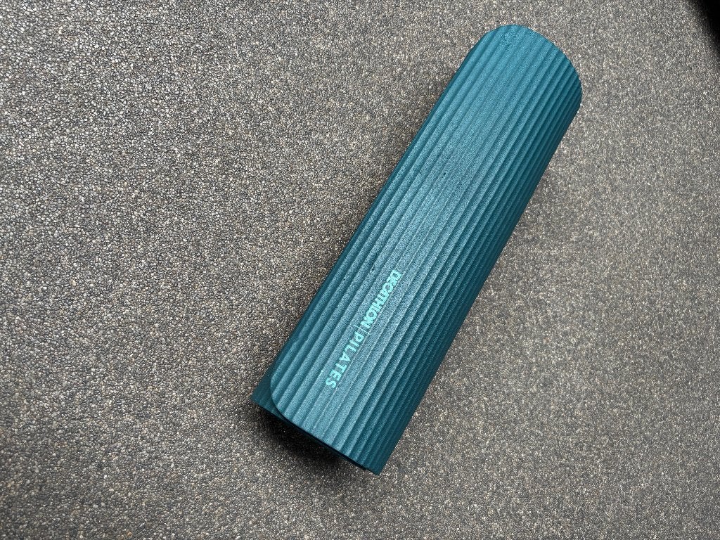 Pilatesmat 10 mm – Blauw – 160  55 cm, Sport en Fitness, Yoga en Pilates, Ophalen, Gebruikt, Yogamat