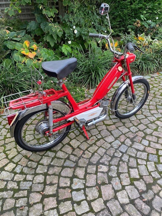 Bromfiets Caddy - mooi rijdend retro bromfiets - 1969, Fietsen en Brommers, Ophalen, 49 cc