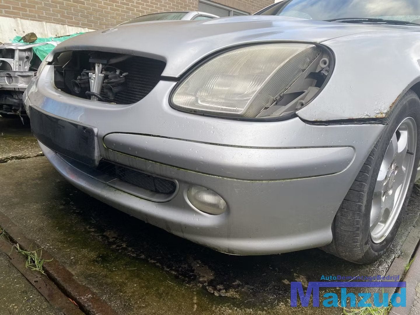 MERCEDES SLK R170 Zilver Grijs 744 voorbumper 1996-2004, Gebruikt, Mercedes-Benz AG, Voor, Mercedes-Benz