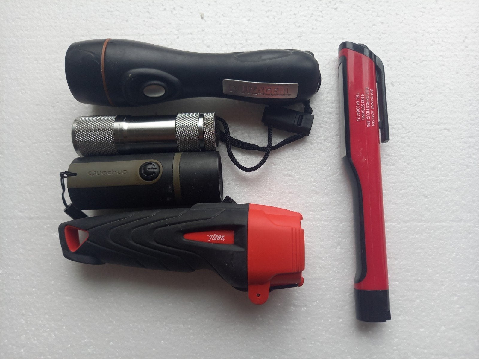lot de 5 lampes de poche, Caravanes & Camping, Enlèvement ou Envoi