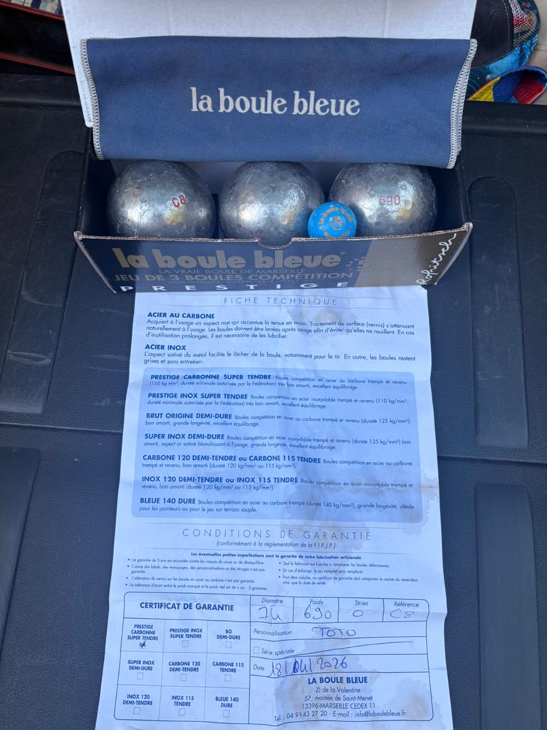 La boule bleue prestige carbone, Sport en Fitness, Bowlen, Ophalen of Verzenden, Zo goed als nieuw, Bal